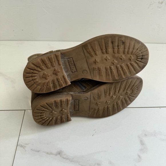 ROAN Affair by Bed Stu Suede Leather Combat Ankle Boots Sz Women's 6 - Picture 6 of 6